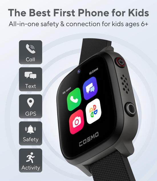 JrTrack 4 Kids smart watch by Cosmo — Enhanced parental controls and GPS tracking