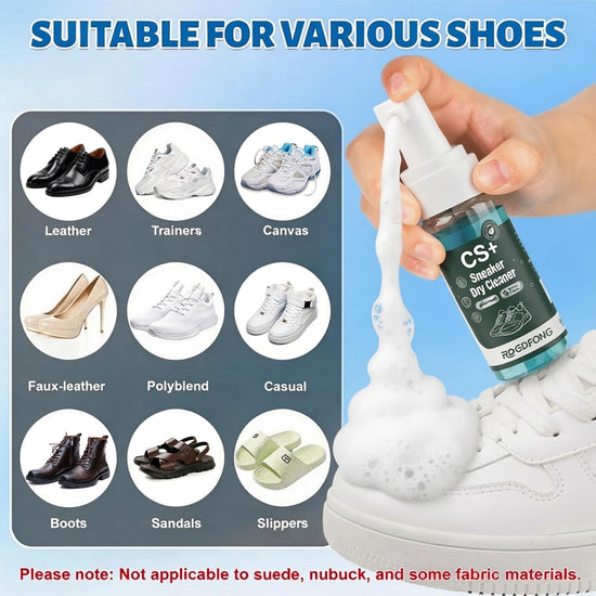 RDGDFONG Shoes Cleaner, 10.14fl.oz Sneaker Cleaner Foam for Removing Stains and Dirt, Shoe Cleaning Kit for White Shoes, Leather, Knit, Boots, Canvas, Fabric, Tennis