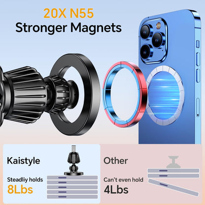 Kaistyle magnetic phone holder for car — strong magnets for Magsafe compatibility