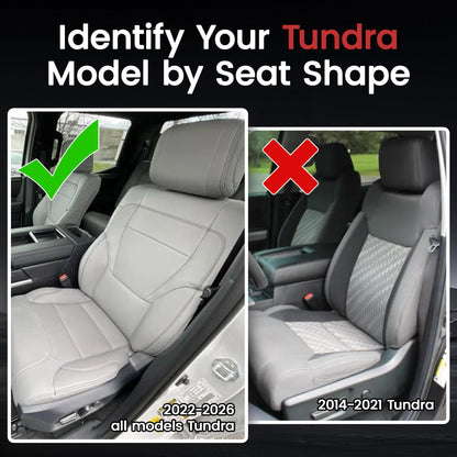 HKZ vehicle seat covers - Custom fit leather for Toyota Tundra 2022-2026 CrewMax and Double Cab