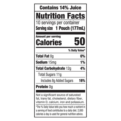 Capri Sun juice drink — Pacific cooler mixed fruit flavor blend