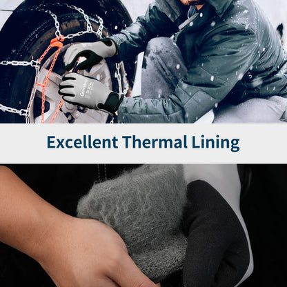 GOESTRIC waterproof winter work gloves with grip for shoveling snow
