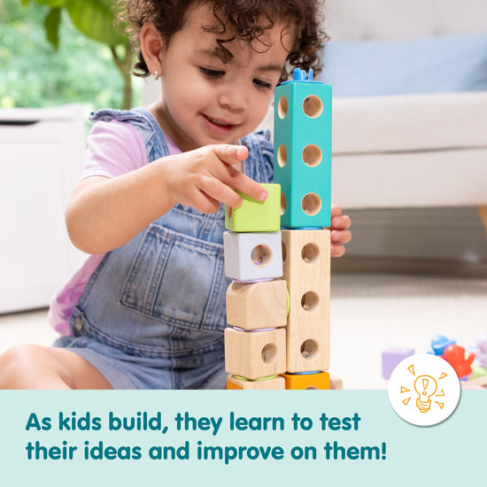 Melissa & Doug Blockables Town building blocks set for preschool kids (73 pieces)