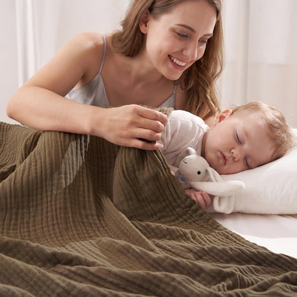 Blanket — 60% rayon 40% cotton muslin from David's Home