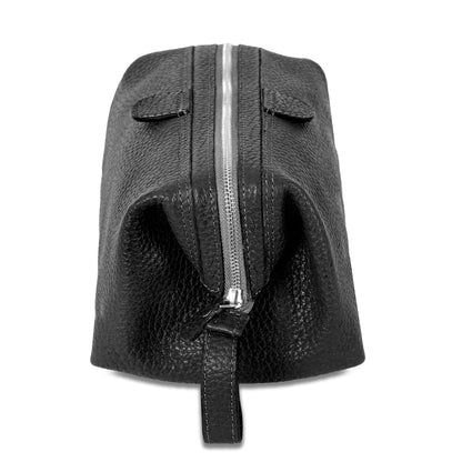 KomalC cosmetic case — premium buffalo leather with water resistant lining