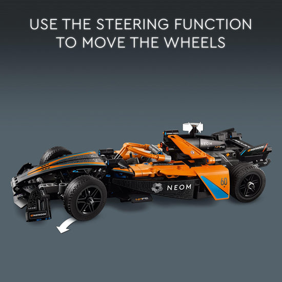 LEGO Technic building block set — McLaren Formula E race car with V10 engine 42169