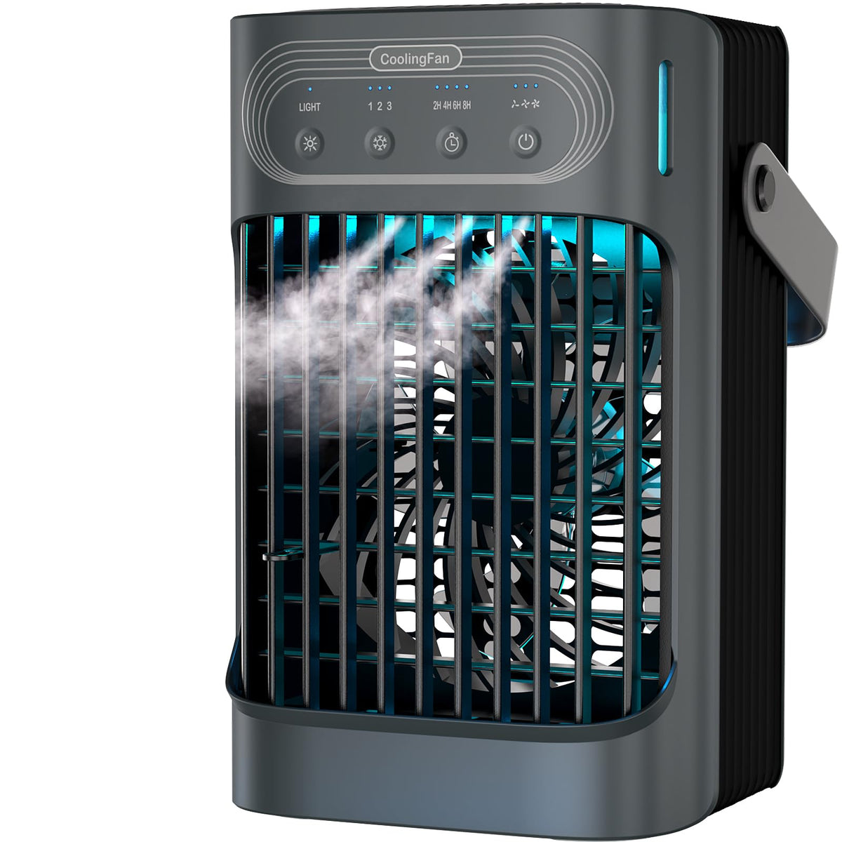 Air cooler — LEAEYFE with 3 speeds and 800ml water tank, 120° oscillation