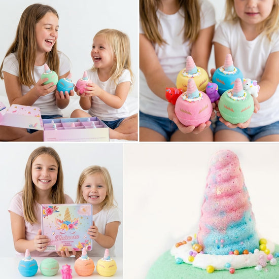 Clear and Fresh Bath Bombs for Kids with Surprise Inside for Kids