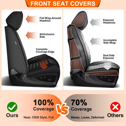 Vehicle seat cover — Custom fit leather for Jeep Gladiator 2020-2026