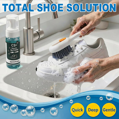 RDGDFONG Shoes Cleaner, 10.14fl.oz Sneaker Cleaner Foam for Removing Stains and Dirt, Shoe Cleaning Kit for White Shoes, Leather, Knit, Boots, Canvas, Fabric, Tennis