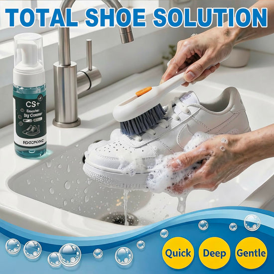 RDGDFONG Shoes Cleaner, 10.14fl.oz Sneaker Cleaner Foam for Removing Stains and Dirt, Shoe Cleaning Kit for White Shoes, Leather, Knit, Boots, Canvas, Fabric, Tennis