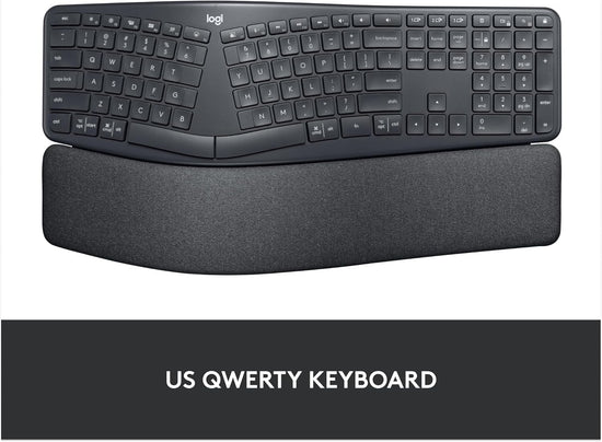 Logitech ERGO wireless ergonomic keyboard — wireless design for comfort and support