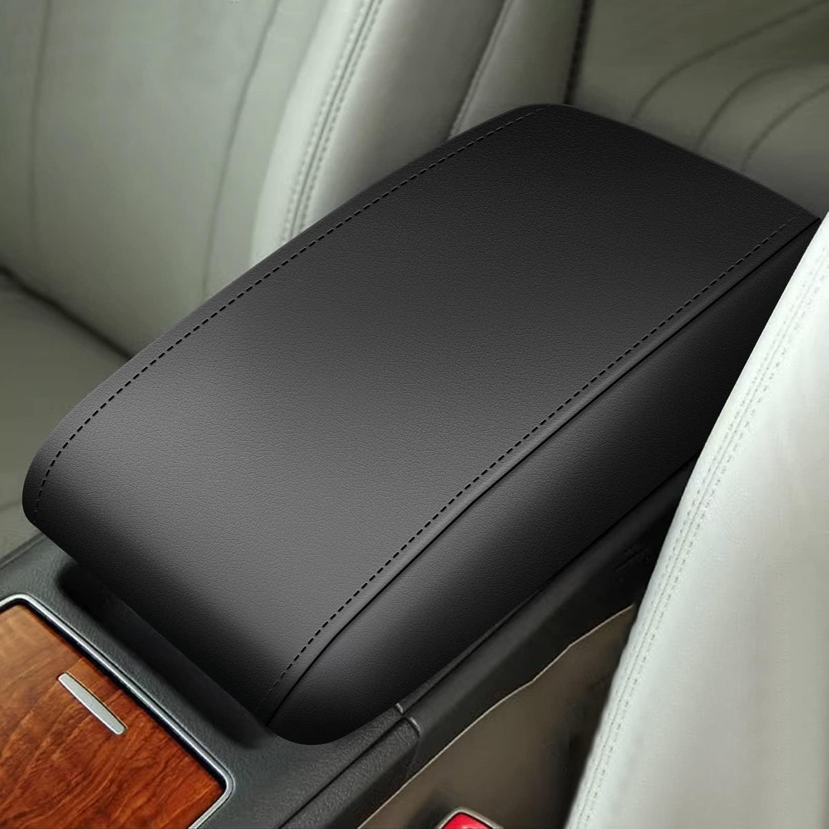 AOMSAZTO armrest console covers for 2007-2011 Toyota Camry in black