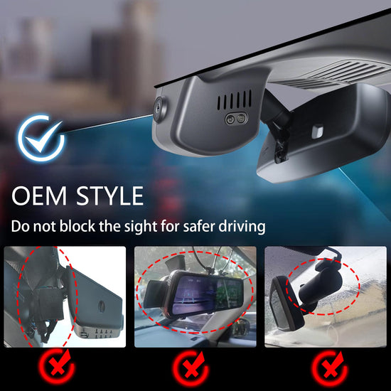 Mangoal 4K dash cam with custom fit for Mazda CX-50 2025 2026, UHD video, GPS and WiFi