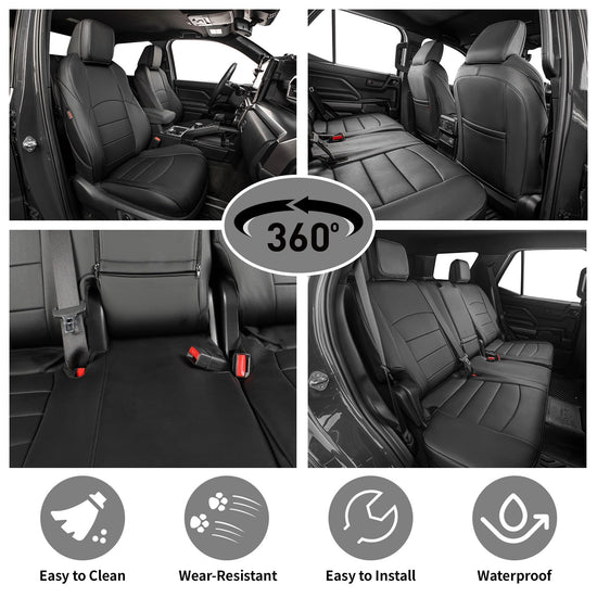 EKR vehicle seat cover — leather, waterproof, full set for 2025-2026 4runner