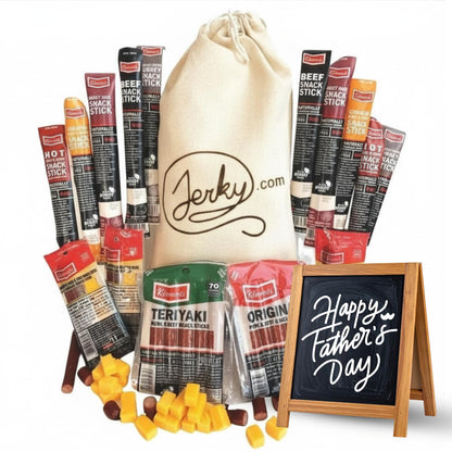 Jerky.com meat sticks variety pack - low sugar and high protein snacks for adults