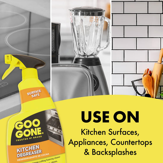 Goo Gone kitchen degreaser — effective formula for tough grease removal