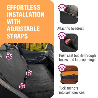 Active Pets vehicle seat cover — waterproof backseat protector for dogs