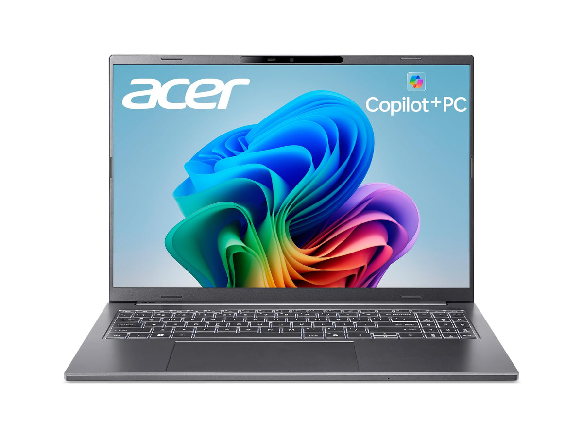 acer Aspire 16 AI Copilot+ notebook computer - 16 inch WUXGA multi-touch display