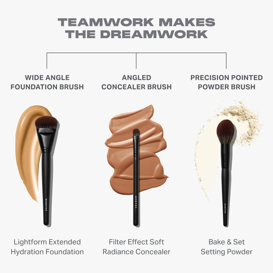 Morphe makeup brushes — 20 piece set with synthetic bristles and case