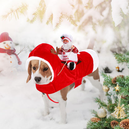 BWOGUE Santa dog costume — festive outfit for small to large pets