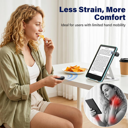 DATAFY remote control page turner with storage bag for Kindle and Kobo eReaders