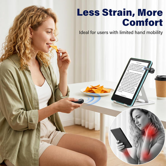 DATAFY remote control page turner with storage bag for Kindle and Kobo eReaders