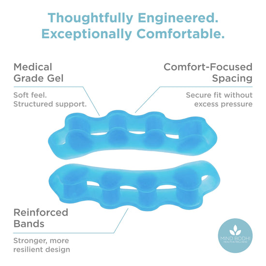 Mind Bodhi orthopedic brace — toe separators for men and women, regular size, clear