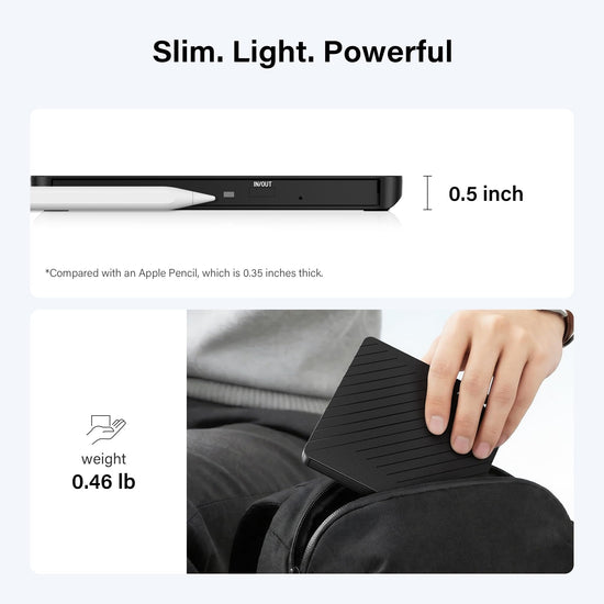 Amicool optical disc drive — external USB-C and USB 3.0 compatibility for multiple systems