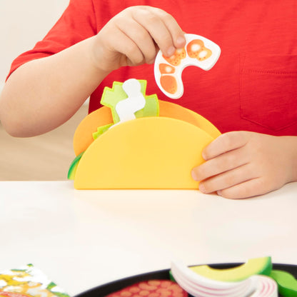 Melissa & Doug pretend play toy — taco and tortilla set with skillet