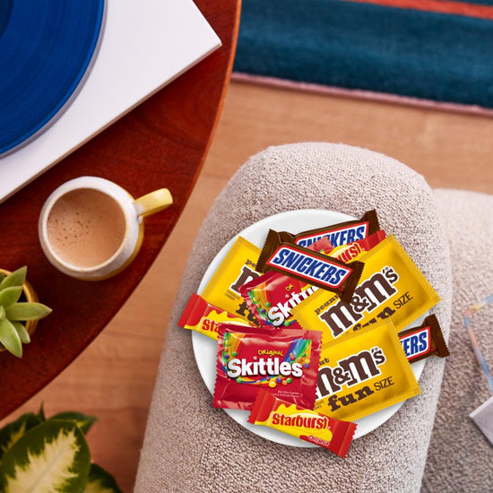 Chocolate candy — Assorted M&M'S, Snickers, Starburst and Skittles pack