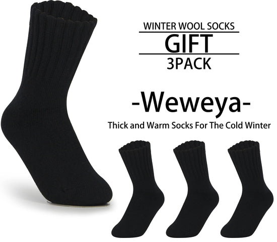 Weweya boot socks - Thick winter knit warm socks for women