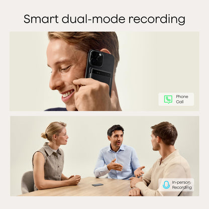 Plaud Note Pro AI Voice Recorder, Transcribe & Summarize with AI, App Control, Note Taker for Meetings & Calls, Supports 112 Languages, Ultra-Slim with InstantView Display, Case Included, Black