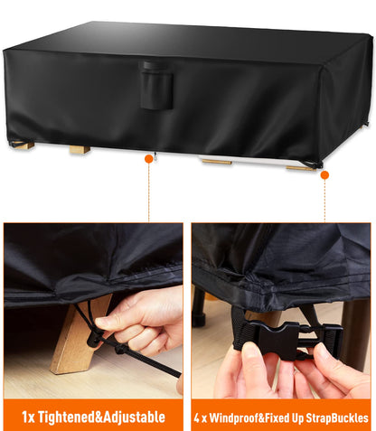 Storage cover — Waterproof outdoor furniture cover with heavy duty 600D material