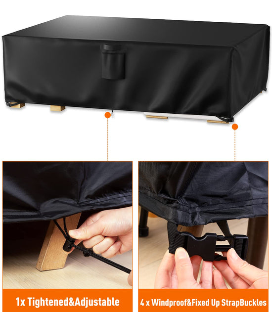 Storage cover — Waterproof outdoor furniture cover with heavy duty 600D material