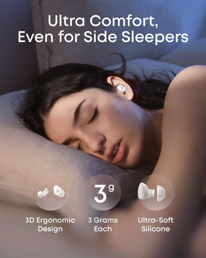 Soundcore Sleep A30 headphones — ultra-comfort for side sleepers