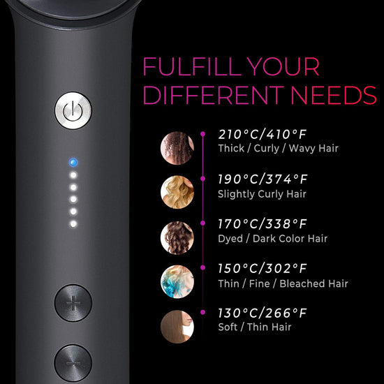 Hair straightener brush — Fast heating and dual voltage technology for women