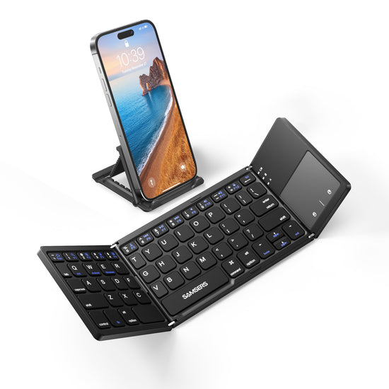 Samsers folding Bluetooth keyboard - compact design and portability