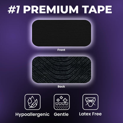 Adhesive tapes — Pain free removal and hypoallergenic features