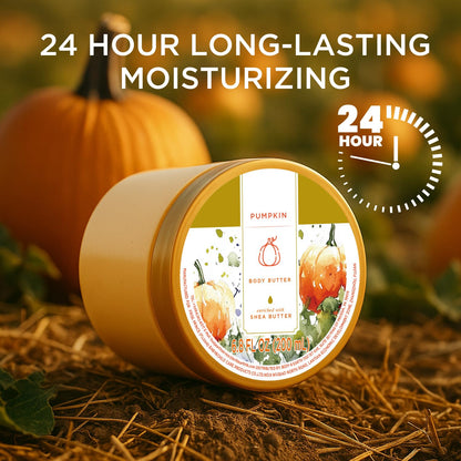 Pumpkin Body Butter for Dry Skin, Pumpkin Lotion Body Moisturizer 6.8FlOz