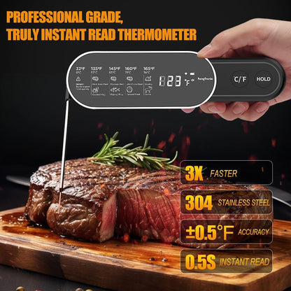 Meat thermometer — Ultra-fast instant read with high accuracy and waterproof design