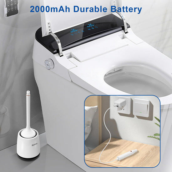 Electric cleaning brush — efficient toilet cleanerElectric cleaning brush — hygienic toilet cleaning solution.