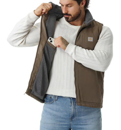 TUAOVA vest — Fleece-lined and waterproof workwear mock-neck design