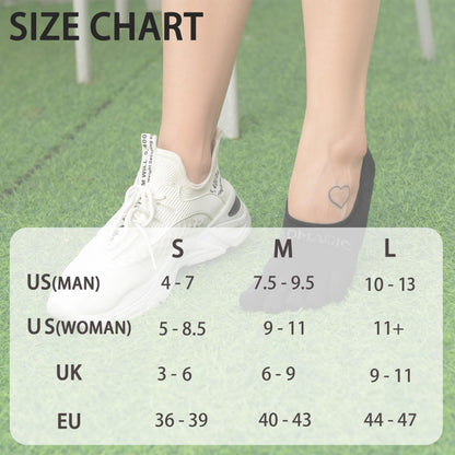 aomagic toe socks - moisture wicking five finger invisible liner socks for men and women