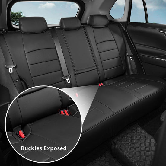 coverdream RAV4 seat covers - custom fit luxury waterproof leather for 2019-2024 Toyota RAV4