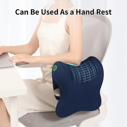 OSZZT Ergonomic Office Chair Headrest, Adjustable Neck Support Pillow with Removable Washable Cover, Universal Head Rest Attachment for Office Chairs, Wheelchairs, Desk Chair Napping (Navy Blue)