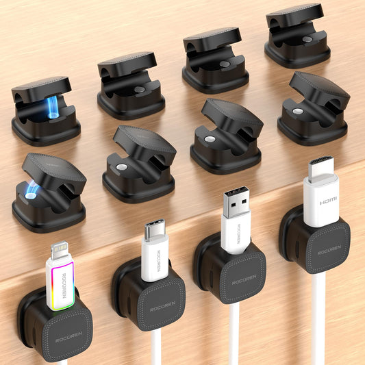 Rocoren magnetic cable clips — magnetic design for organized cables