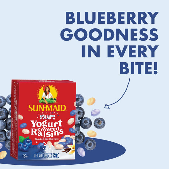 Sun-Maid fruit snacks — yogurt covered raisins