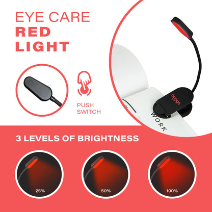 Hooga lamp — rechargeable LED with adjustable brightness levels and eye care design