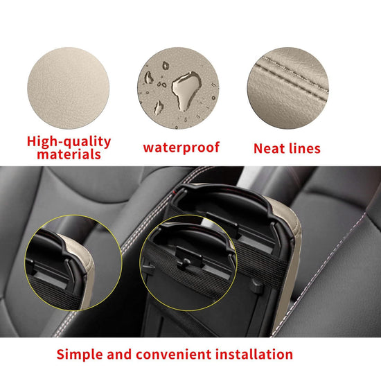 AOMSAZTO armrest - Beige leather console for Toyota Camry 2012-2017